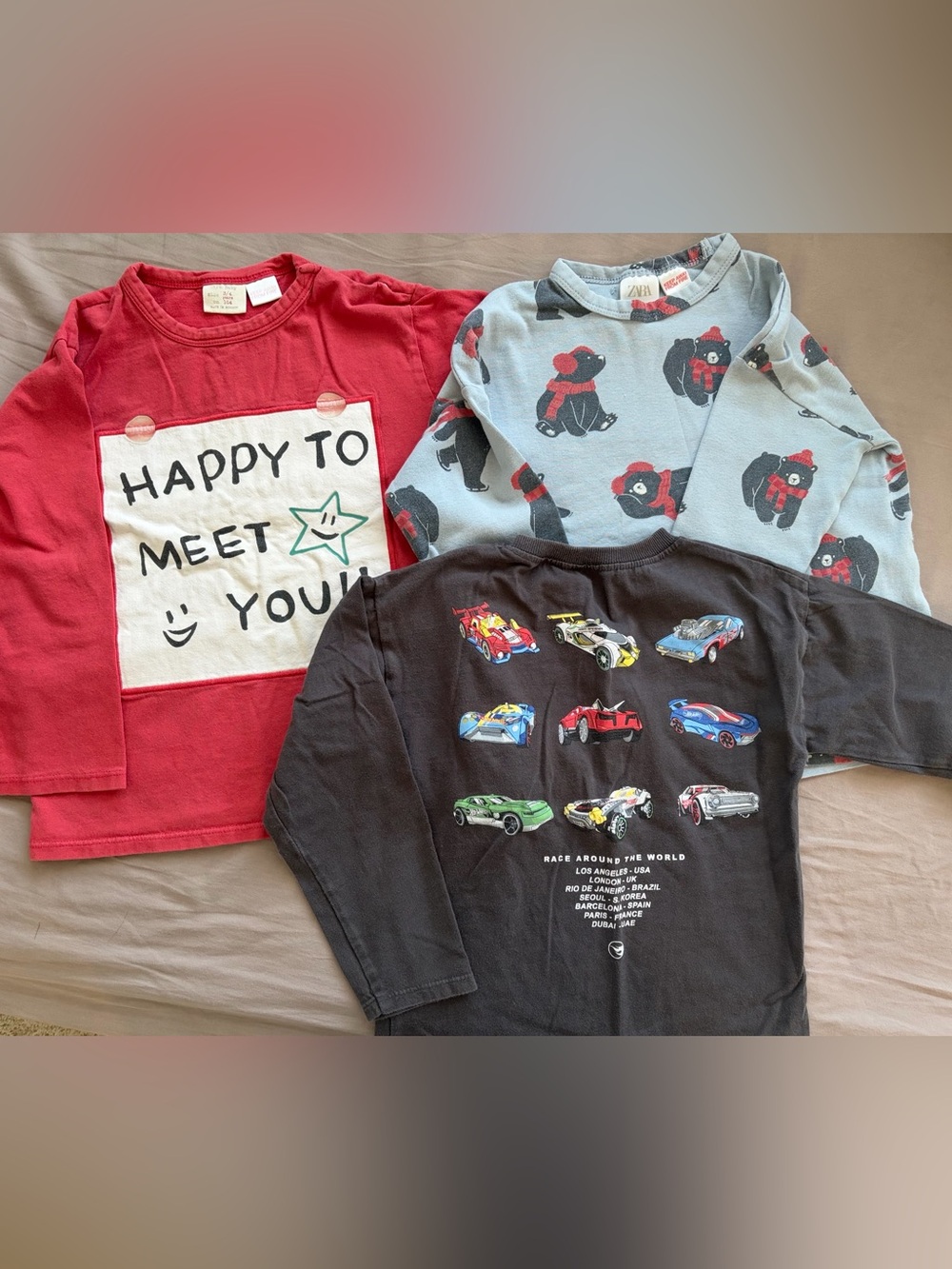 Kids long sleeves shirts bundle Size 4-5 ZARA